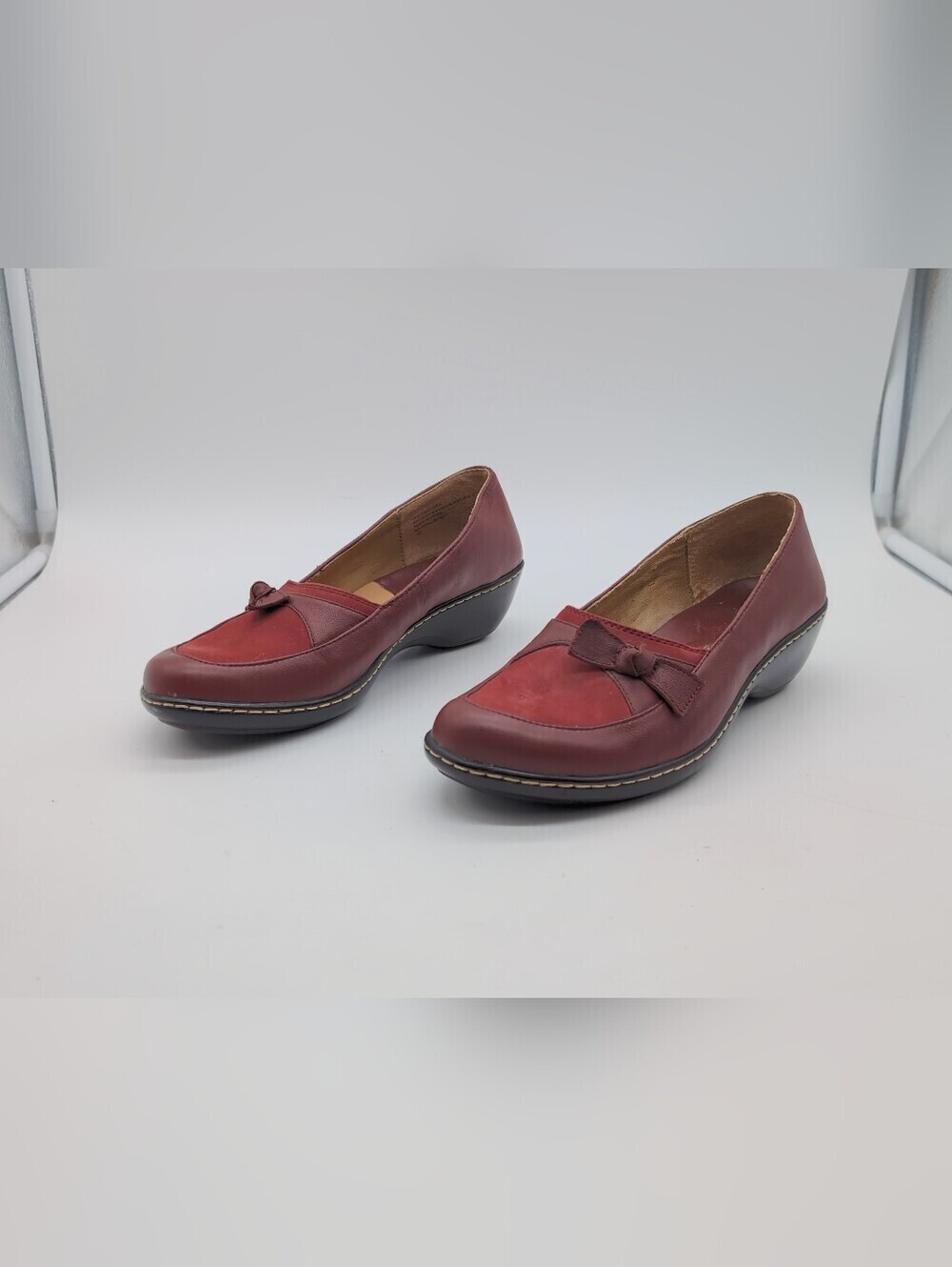 KB & Company Leather Upper Slip-On Wedge Loafers Women’s 7M
